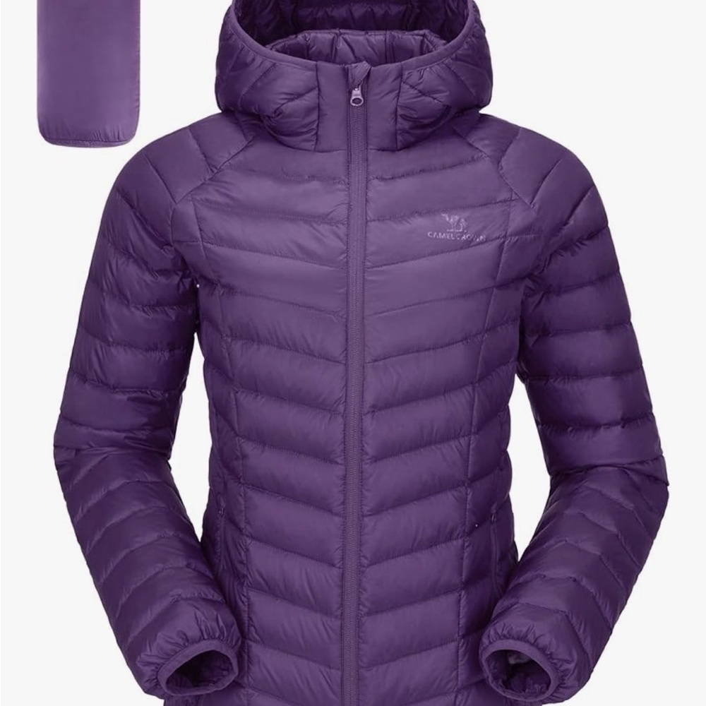 Women's Purple Puffer Jacket